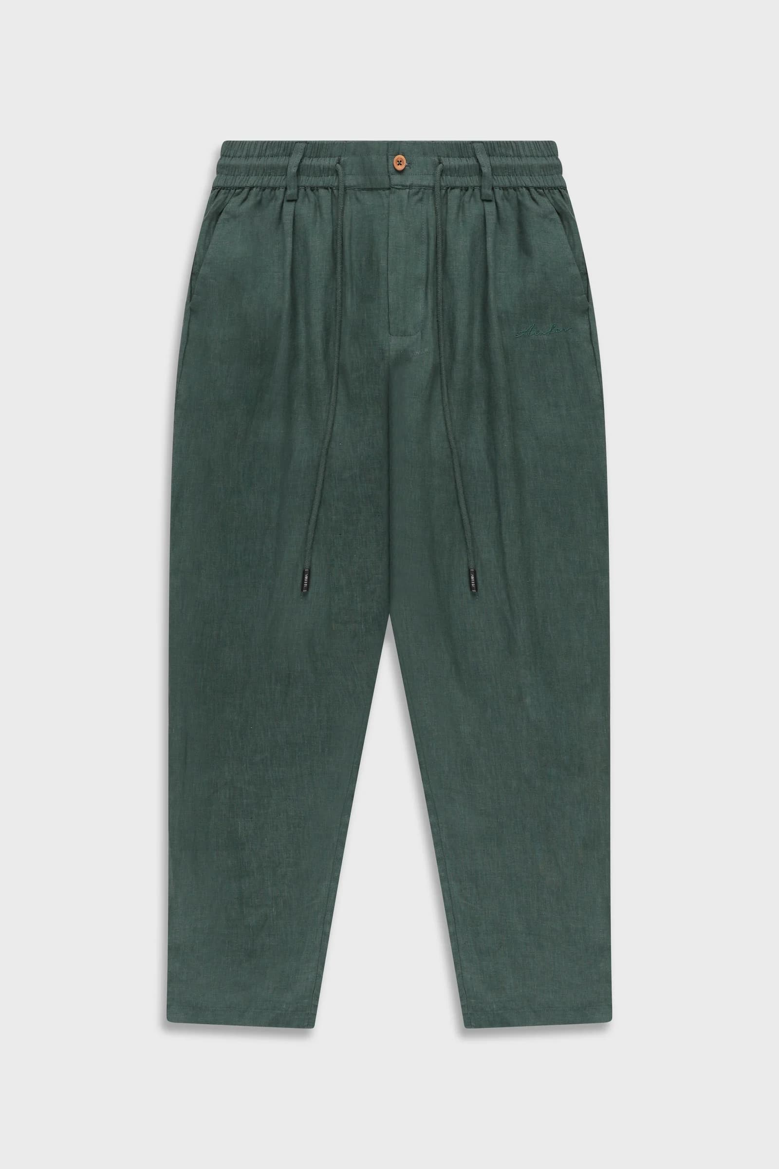 מכנסיים Linen 777 בצבע זית