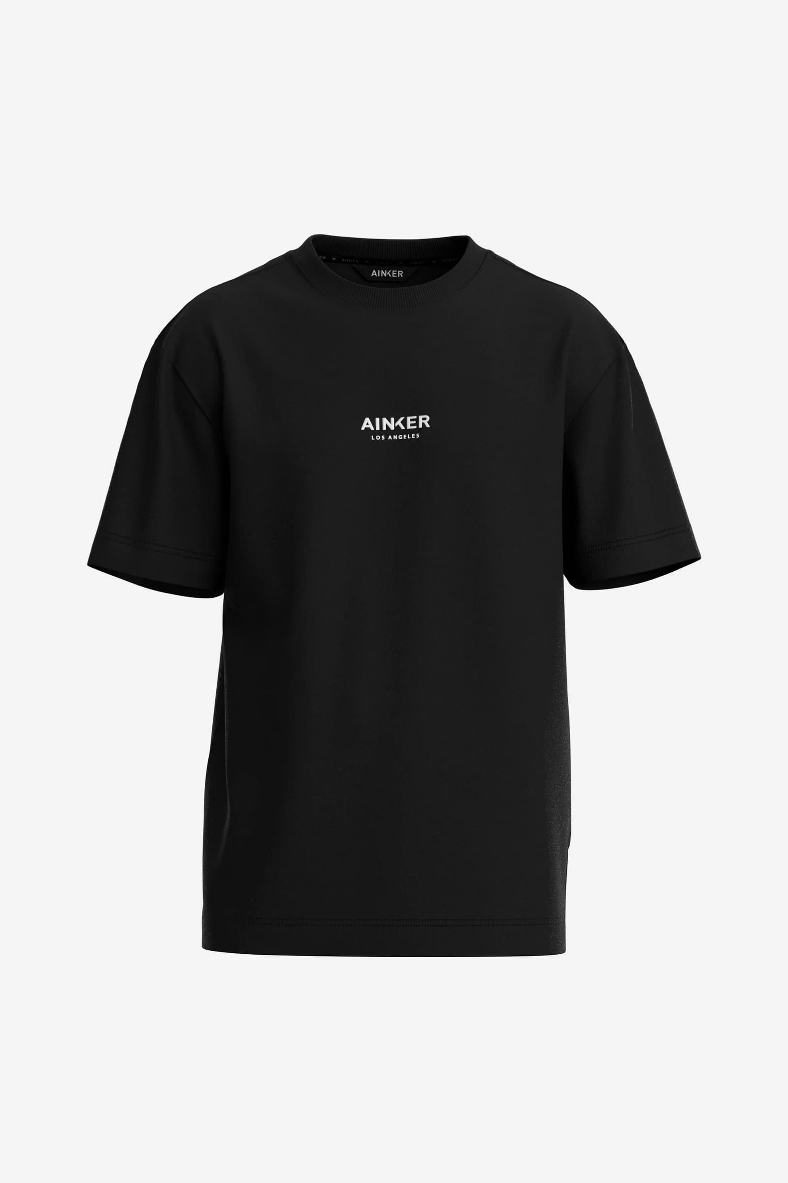 חולצת טי MERCERISE בצבע שחור