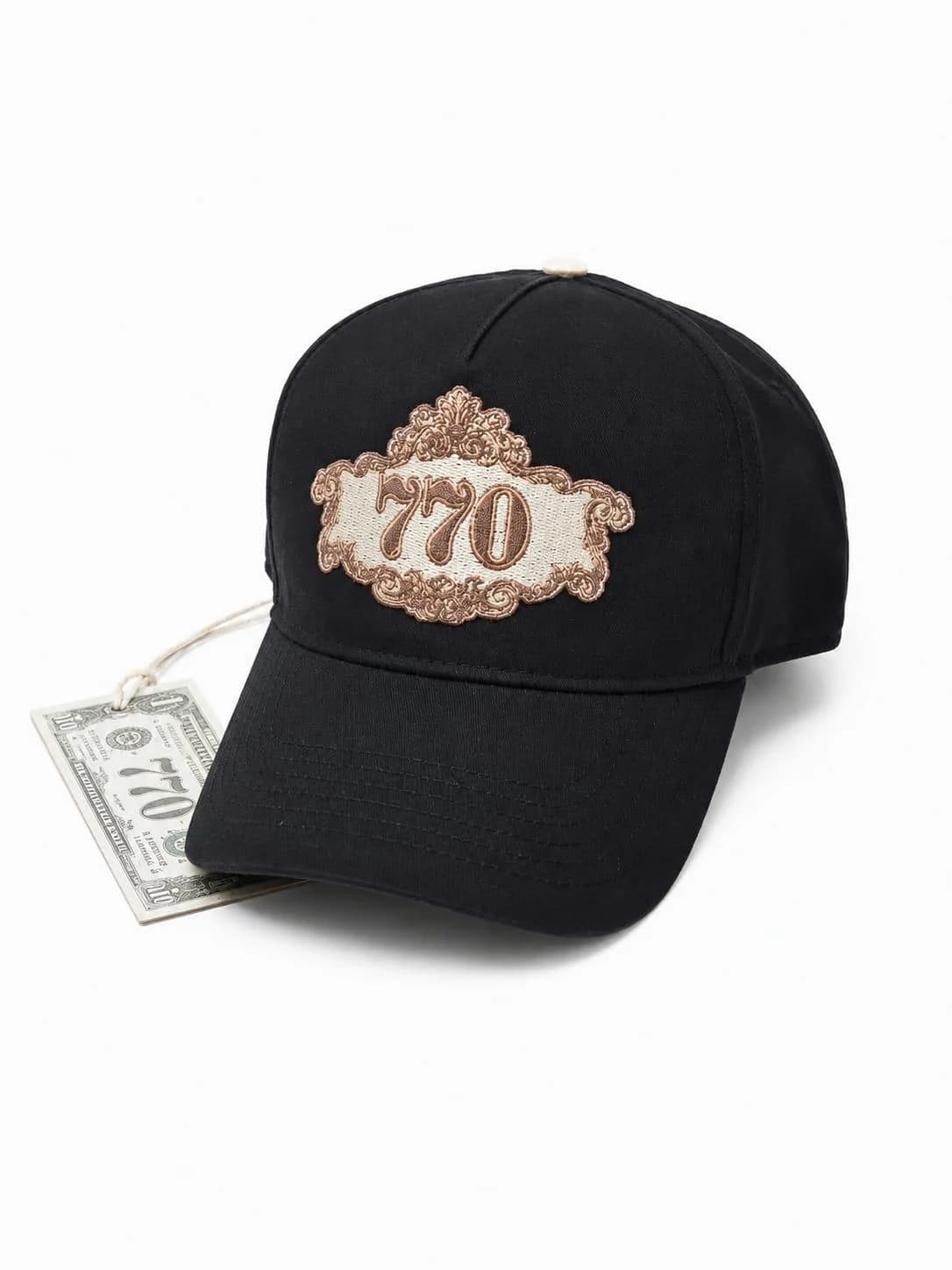 כובע 770 Vintage CAP007 בצבע שחור
